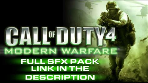 Call Of Duty 4 Modern Warfare Full Sfx Pack Youtube