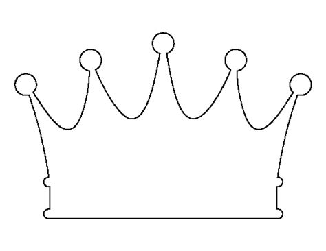 Crown Pattern Use The Printable Outline For Crafts Creating Stencils