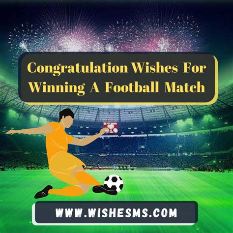 Congratulations For Winning Football Or Soccer Match