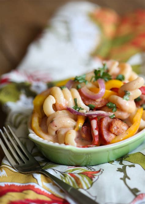 Ingredients are below, follow along and make your own! Creamy Cajun Pasta with Peppers and Smoked Sausage | Our ...