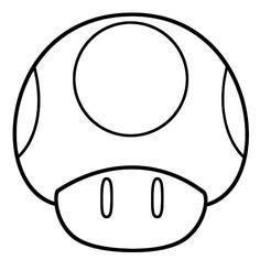Mushroom template: erase spots and BOOM!!! | Super mario coloring pages, Mario coloring pages