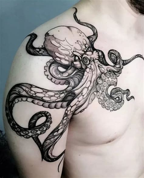 Octopus Shoulder Tattoo Tattoogoto