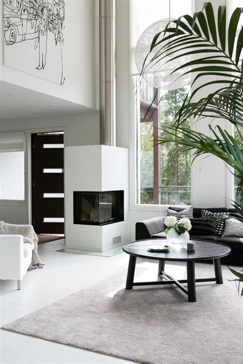 Scandinavian Modern Black And White Interior Design