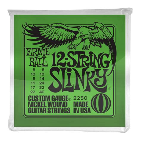 Ernie Ball 2230 Slinky 12 String Set Nickel Wound Electric Guitar