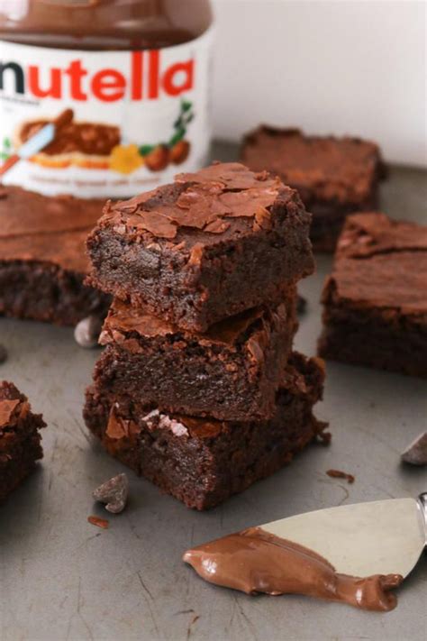 The Best Nutella Brownie Recipe Nutella Recipes Brownies Nutella
