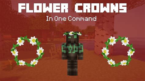 Minecraft Flower Crowns One Command Youtube