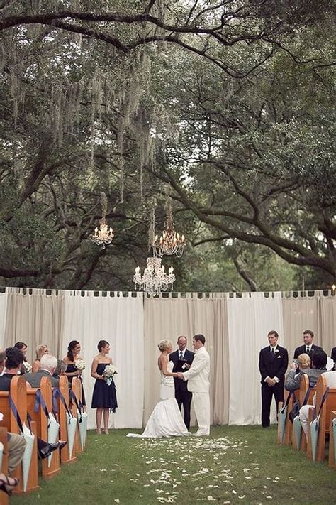 50 Romantic Backyard Outdoor Weddings Ideas Outdoor Ceremony