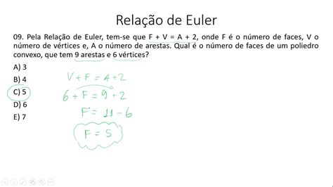 Rela O De Euler Em Poliedros Quest Es De Vestibulares Youtube