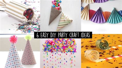 6 Easy Diy Party Craft Ideas Youtube