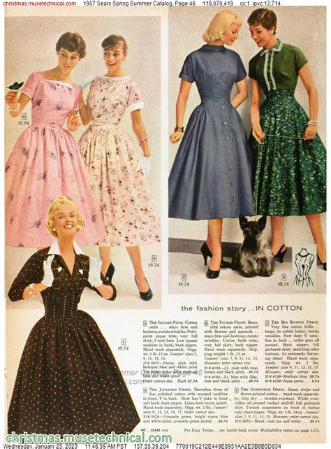 1957 Sears Spring Summer Catalog Page 46 Catalogs And Wishbooks