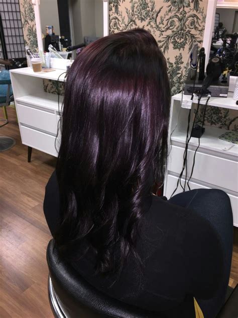 Started with a faded black hair colour,lightened the lengths and ends first using powder bleach,before lightening the roots with a. Violet | AVEDA | hair by bekki | Aveda hair, Violet hair ...