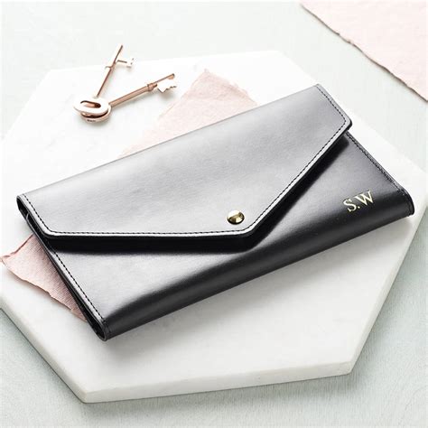 Personalised Leather Travel Envelope Document Holder By Ha Designs ...