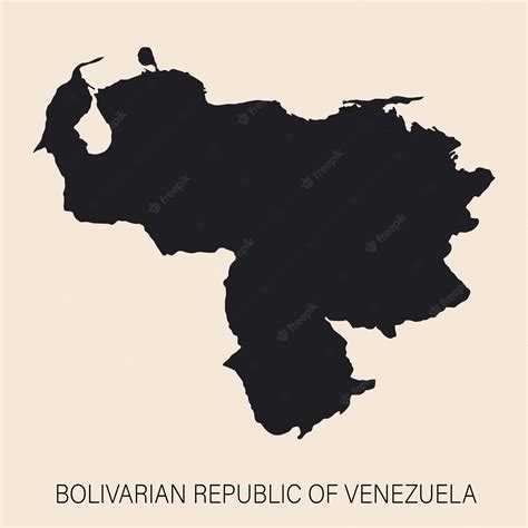 Premium Vector Highly Detailed Venezuela Map With Borders Isolated On