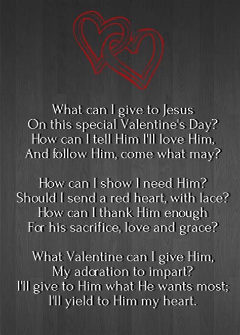 Christian Valentine Poems