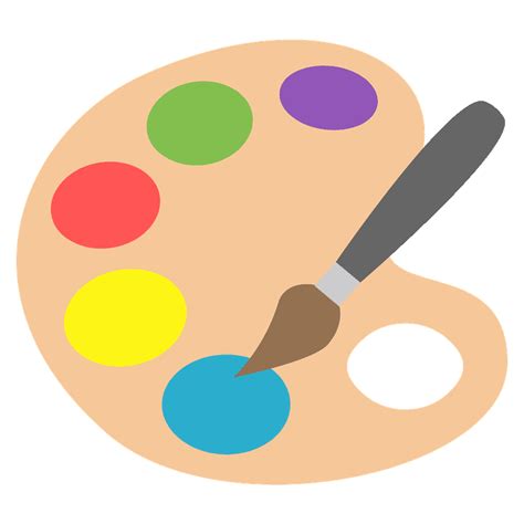 Artist Palette Emoji Clipart Free Download Transparent Png Creazilla