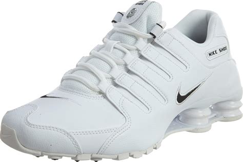 Nike Mens Shox Nz Running Shoe White Black White 10