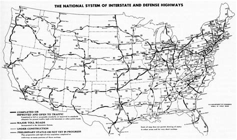 United States Map With Highways And Interstates Map Of America