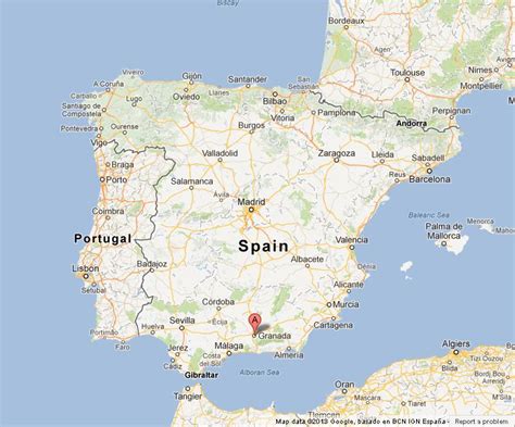Granada On Map Of Spain World Easy Guides