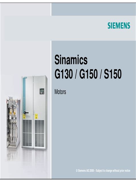 Sinamics G130 G150 S150 Motors Engines Power Inverter