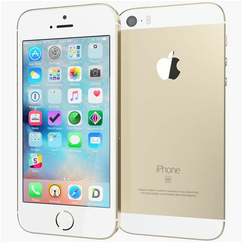 Apple Iphone Se Gold 3d Model 49 3ds C4d Fbx Lwo Ma Obj Max