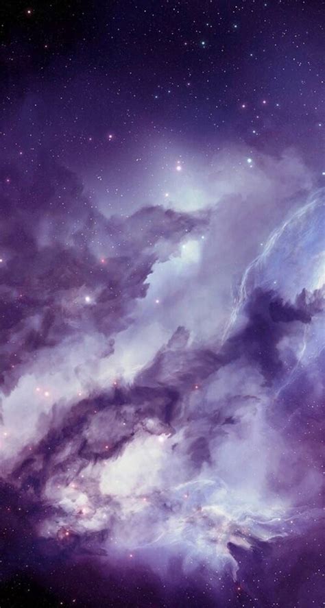 Download Purple Galaxy And Crescent Moon Iphone Wallpaper