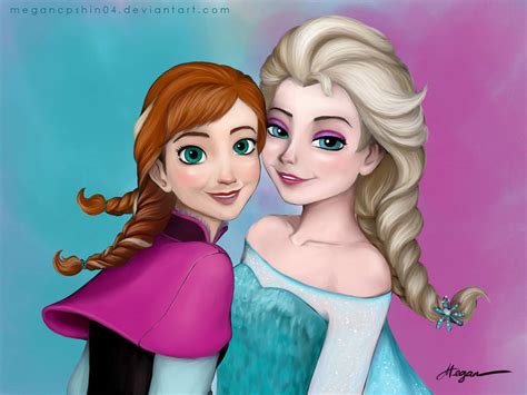Disney Frozen Anna And Elsa By Megancpshin04 On Deviantart