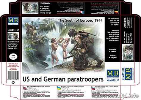 Buy Master Box Us And German Paratroopers The South Of Europe