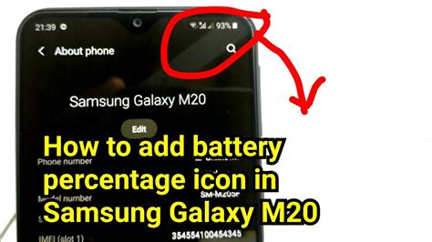 Samsung Galaxy M20m10m30 How To Add A Battery Icon In After Pie