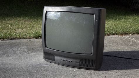 Old Tube Tv Sitting Outside Of House 4k Stock Footage Sbv 328230646