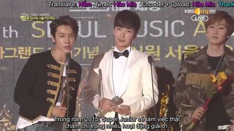 Subforelf Vietsub 150122 Seoul Music Award Super Junior Nhận Giải