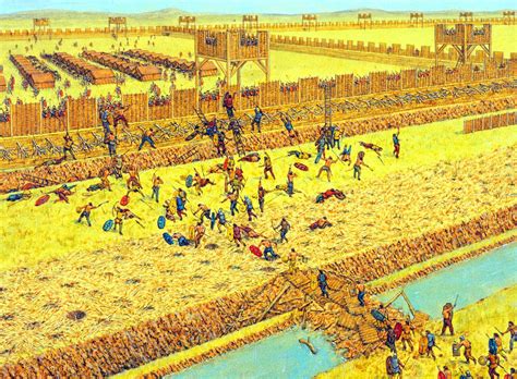 Caesars Siege Of Alesia 52 Bc Gallic War Art Pinterest
