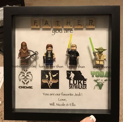 15 awesome diy star wars crafts | the craftiest couple. Father's Day Shadow Box | Father's day diy, Diy star wars ...