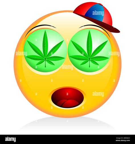 Emoji Smoking Weed Stock Photo Alamy
