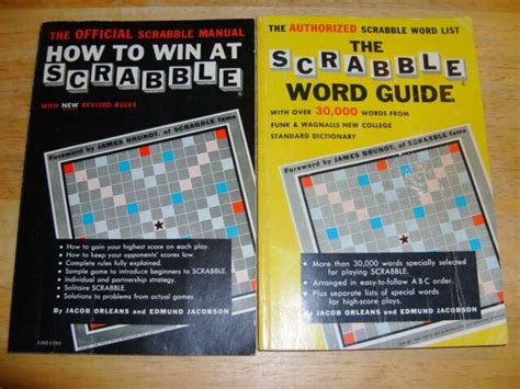 Two Scrabble Books How To Win And Scrabble Word Guide ~ Help Your Game