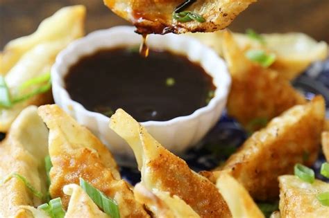 Easy Asian Dumplings With Soy Ginger Dipping Sauce Recipe Food