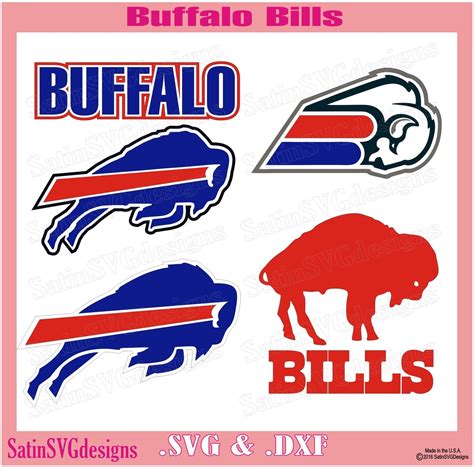 Buffalo Bills Set Design SVG Files Cricut Silhouette Studio Digital