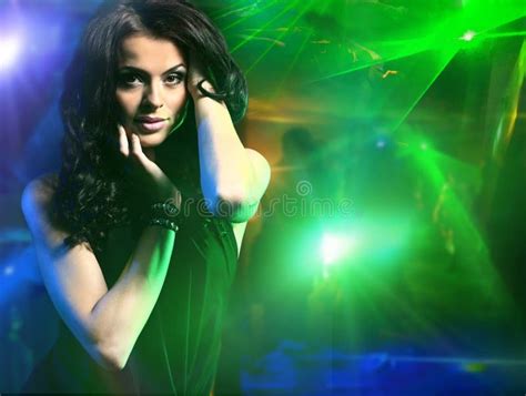 Young Woman Dancing In The Nightclub Stock Image Image Of Attractive