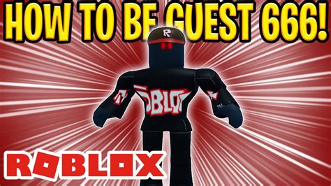 Roblox Guest 666 Free How To Be Guest 666 On Roblox Youtube