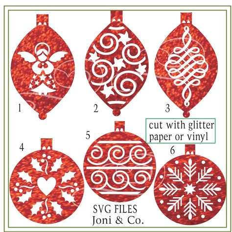 Christmas Svg File Cut Ornaments Svg Make Paper Cut Ornaments Etsy