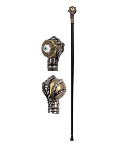 Steampunk Walking Stick With Eye As Costume Accessories Horror