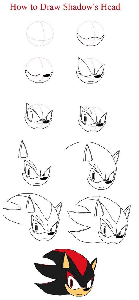How To Draw Super Shadow The Hedgehog Step By Step Peepsburghcom