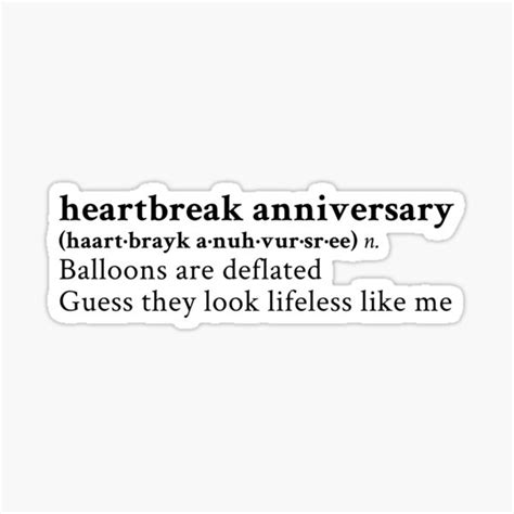 Heartbreak Anniversary By Giveon Sticker For Sale By Stickthesong