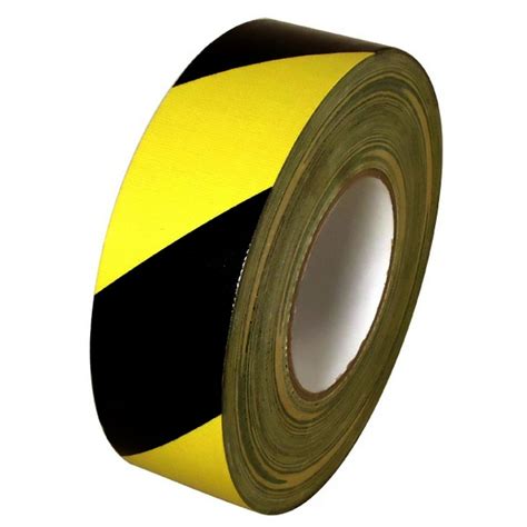 Black And Yellow Hazard Striped Duct Tape 2 X 60 Yard Roll