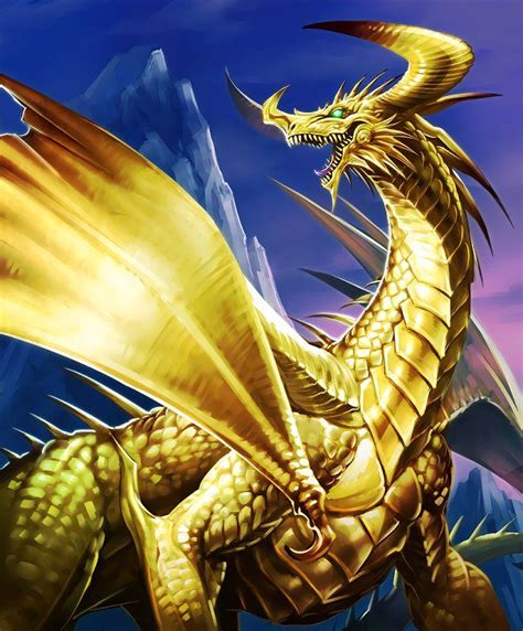 Card Golden Dragons Den Dragon Art Japanese Mythical Creatures