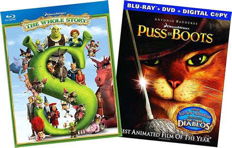 Shrek Franchise Bundle Shrek Collection Puss In Boots Blu Ray