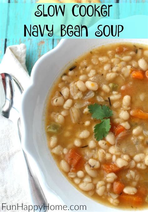 Slow Cooker Navy Bean Soup | Recipe (With images) | Bean ...