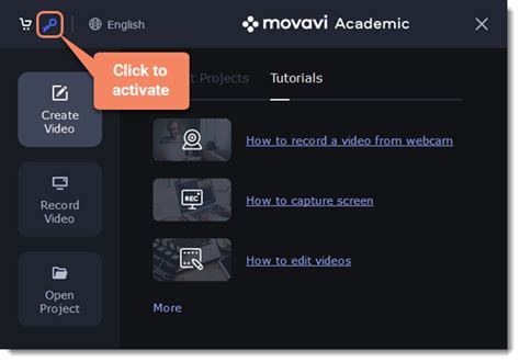 Activating Movavi Academic