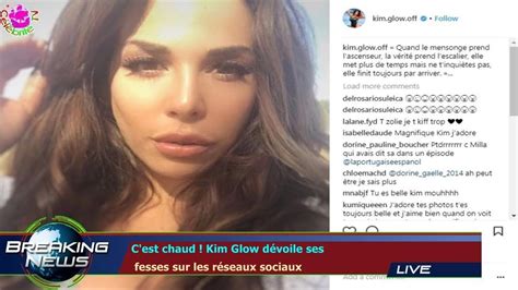 C est chaud Kim Glow dévoile ses fesses sur les réseaux sociaux YouTube