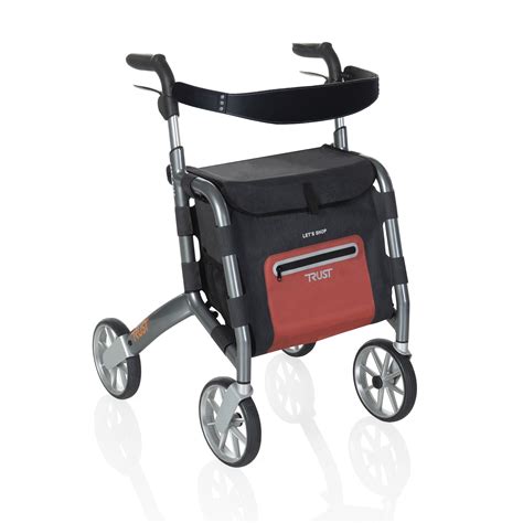 Stander Lets Shop Rollator Lightweight Four Wheel Euro Style Shopping