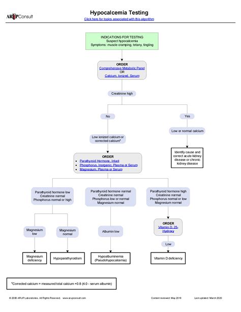 Hypocalcemia Differential Diagnosis Algorithm Magnesium Grepmed